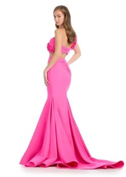 Paloma Two Piece Gown -Naked Dresses Store ASHLEYlauren 11981 Hot Pink Paloma Two Piece Gown. Back