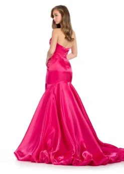 Brie Gown -Naked Dresses Store ASHLEYlauren 11996 Fuchsia Brie Evening Gown. Back