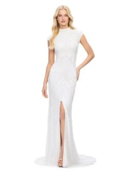 Arabella Gown -Naked Dresses Store ASHLEYlauren 1624 Ivory Arabella Evening Gown
