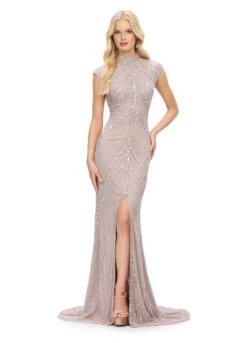 Arabella Gown -Naked Dresses Store ASHLEYlauren 1624 Marble Arabella Evening Gown