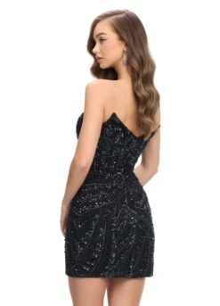 Hera Mini Dress -Naked Dresses Store ASHLEYlauren 4500 Black Hera Mini Dress.Back