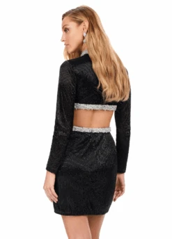 Sirena Mini Dress -Naked Dresses Store ASHLEYlauren 4583 Black Sirena Mini Dress.Back