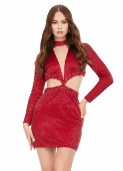 Sirena Mini Dress -Naked Dresses Store ASHLEYlauren 4583 Red Sirena Mini Dress