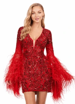 Romy Mini Dress -Naked Dresses Store ASHLEYlauren 4603 Red Romy Mini Dress Front