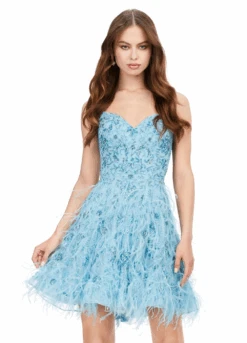 Kendall Mini Dress -Naked Dresses Store ASHLEYlauren 4604 Aqua Kendall Mini Dress