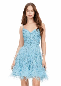 Kendall Mini Dress -Naked Dresses Store ASHLEYlauren 4604 Aqua Kendall Mini Dress. Front