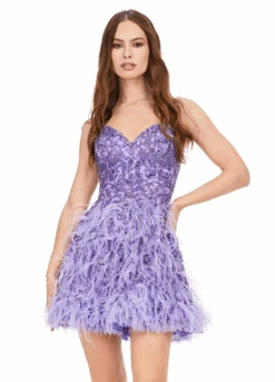 Kendall Mini Dress -Naked Dresses Store ASHLEYlauren 4604 Purple Kendall Mini Dress