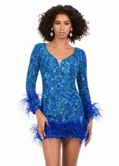 Miami Mini Dress -Naked Dresses Store ASHLEYlauren 4616 Royal Blue Miami Mini Dress