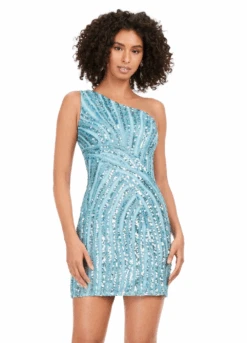 Muse Mini Dress -Naked Dresses Store ASHLEYlauren 4627 Blue Muse Mini Dress