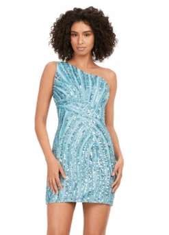 Muse Mini Dress -Naked Dresses Store ASHLEYlauren 4627 Blue Muse Mini Dress. Front
