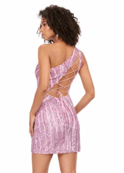 Muse Mini Dress -Naked Dresses Store ASHLEYlauren 4627 Pink Muse Mini Dress.Back