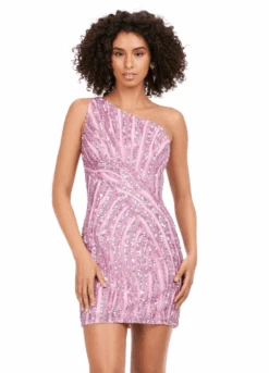 Muse Mini Dress -Naked Dresses Store ASHLEYlauren 4627 Pink Muse Mini Dress.Front