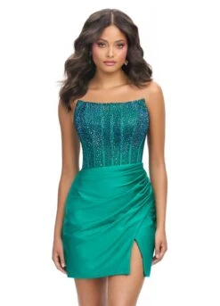 Mika Mini Dress -Naked Dresses Store ASHLEYlauren 4686 Emerald Mika Mini Dress