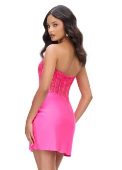 Mika Mini Dress -Naked Dresses Store ASHLEYlauren 4686 Hot Pink Mika Mini Dress Back