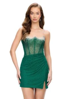 Cora Mini Dress -Naked Dresses Store ASHLEYlauren 4690 Emerald Cora Mini Dress
