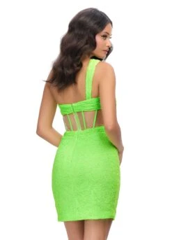 Zaria Mini Dress -Naked Dresses Store ASHLEYlauren 4694 Lime Zaria Mini Dress. Back