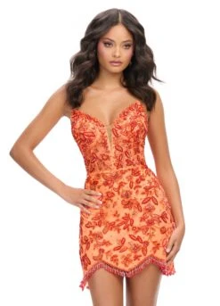 Deva Mini Dress -Naked Dresses Store ASHLEYlauren 4703 Coral Deva Mini Dress