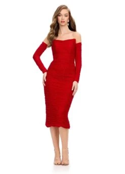 Bailey Midi Dress 9 Bailey Midi Dress -Naked Dresses Store ASHLEYlauren 4737 Deep Red Bailey Midi Dress