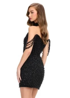 Royal Mini Dress -Naked Dresses Store ASHLEYlauren 4758 Black Royal Mini Dress. Back