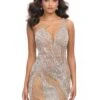 Aliyah Mini Dress -Naked Dresses Store ASHLEYlauren 4767 Silver Aliyah Mini Dress