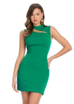 Dolly Mini Dress -Naked Dresses Store ASHLEYlauren 4798 Emerald Dolly Mini Dress