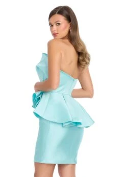 Marilyn Mini Dress -Naked Dresses Store ASHLEYlauren 4800 Aqua Marilyn Mini Dress. Back