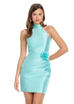 Celina Mini Dress -Naked Dresses Store ASHLEYlauren 4802 Aqua Celina Mini Dress