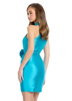 Celina Mini Dress -Naked Dresses Store ASHLEYlauren 4802 Teal Celina Mini Dress. Back