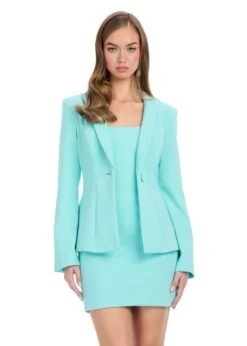 Lavra Two Piece Suit -Naked Dresses Store ASHLEYlauren 4812 Aqua Lavra Two Piece Suit
