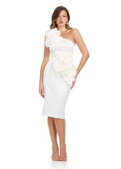 Monica Midi Dress -Naked Dresses Store ASHLEYlauren 4814 Ivory Monica Midi Dress