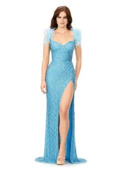 Haven Gown 21 Haven Gown -Naked Dresses Store ASHLEYlauren Aqua 11367 Haven Evening Gown
