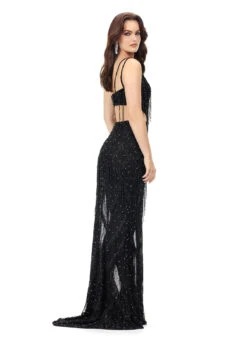 Naked Dresses Store -Naked Dresses Store ASHLEYlauren Black 11280 Indie Gown. Back