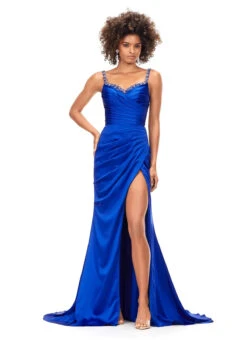 Jules Gown -Naked Dresses Store ASHLEYlauren Blue 11298 Jules Evening Gown