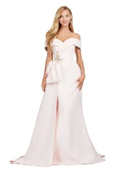 Ari Gown -Naked Dresses Store ASHLEYlauren Blush 11425 Ari Evening Gown. Front