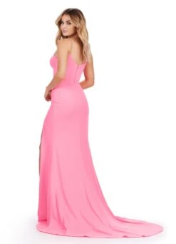 Chiara Gown -Naked Dresses Store ASHLEYlauren Candy Pink 11538 Chiara Gown. Back