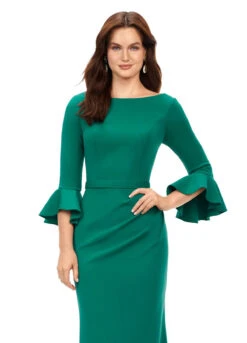 Eden Gown 17 Eden Gown -Naked Dresses Store ASHLEYlauren Emerald 11325 Eden Evening Gown. Close Up