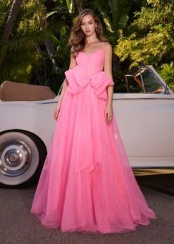 Miley Gown -Naked Dresses Store ASHLEYlauren Hot Pink 11841 Miley Evening Gown