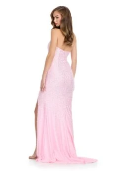 Valentina Gown -Naked Dresses Store ASHLEYlauren Ice Pink 11856 Valentina Evening Gown. Back