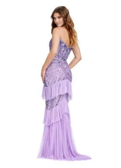 Tabitha Gown -Naked Dresses Store ASHLEYlauren Lilac 11438 Tabitha Evening Gown Back