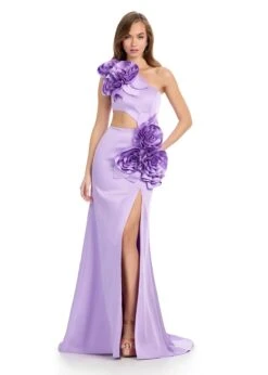 Flora Gown -Naked Dresses Store ASHLEYlauren Lilac 12015 Flora Evening Gown
