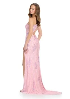 Icon Gown -Naked Dresses Store ASHLEYlauren Lilac Pink 11811 Icon Evening Gown. Back