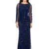 Darcie Gown -Naked Dresses Store ASHLEYlauren Navy 11214 Darcie Evening Gown