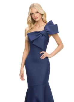 Bronx Gown -Naked Dresses Store ASHLEYlauren Navy 11696 Bronx Evening Gown