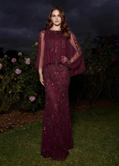 Darcie Gown -Naked Dresses Store ASHLEYlauren Plum 11214 Darcie Evening Gown. Editorial