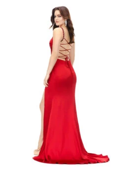 Jules Gown -Naked Dresses Store ASHLEYlauren Red 11298 Jules Evening Gown. Back