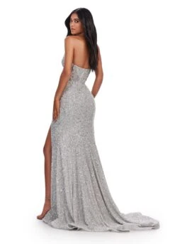 Belle Gown 12 Belle Gown -Naked Dresses Store ASHLEYlauren Silver 11648 Belle Gown. Back
