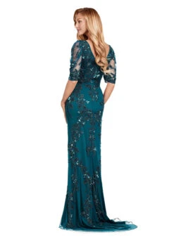 Penny Gown 21 Penny Gown -Naked Dresses Store ASHLEYlauren Teal 11234 Penny Evening Gown Back