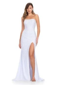 Valentina Gown -Naked Dresses Store ASHLEYlauren White 11856 Valentina Evening Gown