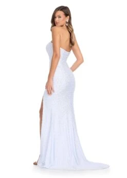 Valentina Gown -Naked Dresses Store ASHLEYlauren White 11856 Valentina Evening Gown. Back