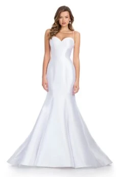 Priscilla Gown -Naked Dresses Store ASHLEYlauren White 11911 Priscilla Evening Gown